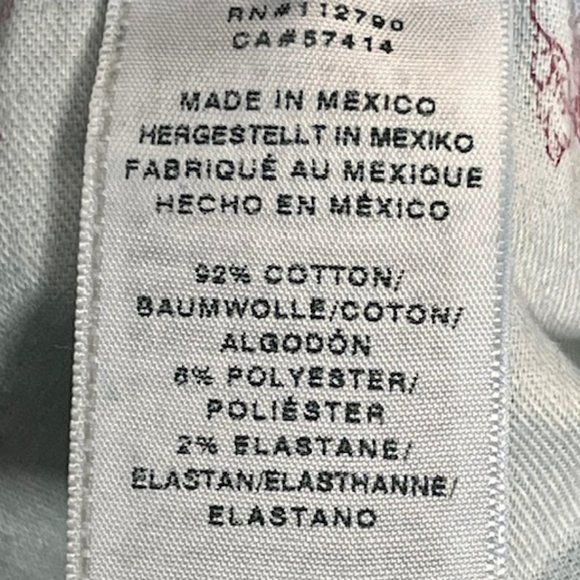 True Religion Slim Straight Flap Pocket Jeans w/Swarovski Crystals - 31 - Picture 10 of 12